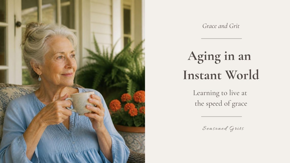 Aging in an instant world